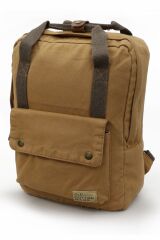 5067 Acapulco Camel Sırt Okul Seyahat 15.6 inç Laptop Notebook Çantası Pamuk Kanvas Kumaş