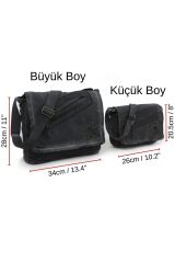 Cargo 7136 Robbie Gri 14 inç Laptop Günlük Omuz Okul Seyahat Vintage Pamuk Kanvas Çanta