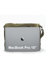 Cargo 7136 Robbie Yeşil 14 inç Laptop Günlük Omuz Okul Seyahat Vintage Pamuk Kanvas Çanta