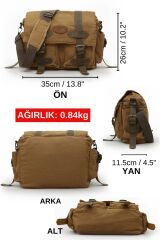 Cargo 7156 Baltimor Salaşcamel Sarı Omuz Laptop Postacı Seyahat Okul Çantası