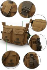 Cargo 7156 Baltimor Salaşcamel Sarı Omuz Laptop Postacı Seyahat Okul Çantası
