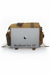 Cargo 7156 Baltimor Salaşcamel Sarı Omuz Laptop Postacı Seyahat Okul Çantası