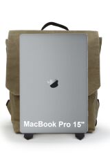 7000 S Patroit Bag Suya Dayanıklı Camel Mumlu Kanvas Sırt Okul Seyahat 15.6 Laptop Çantası