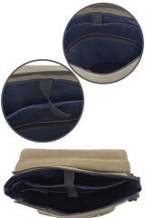 7000 S Patroit Bag Suya Dayanıklı Kahverengi Mumlu Kanvas Sırt Okul Seyahat Laptop Çantası