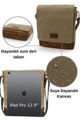 7112 Western Suya Dayanıklı Postacı Omuz Çapraz Askılı Okul 14 inç Laptop tablet Çantası