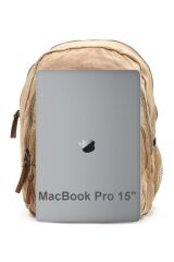 7184 Revilla Camel Sarı Sırt Okul seyahat 15.6 Inç Laptop Notebook Spor Kanvas Pamuk Kumaş Çantası