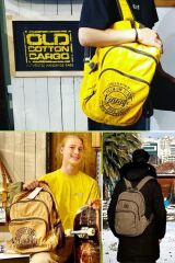 7184 Revilla Camel Sarı Sırt Okul seyahat 15.6 Inç Laptop Notebook Spor Kanvas Pamuk Kumaş Çantası