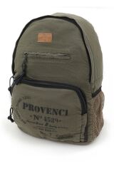 7054 New North Dokato Haki Yeşil Pamuk Kanvas Okul 15.6'' Laptop Notebook Seyahat Sırt Çantası