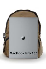 7054 New North Dokato Camel Sarı Kanvas Okul 15.6'' Laptop Notebook Seyahat Sırt Çantası