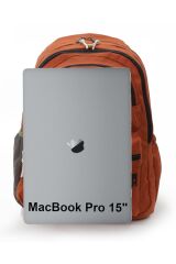 4007 Kiremit Sırt Okul Seyahat Günlük 15.6 Inç Laptop Notebook Çantası