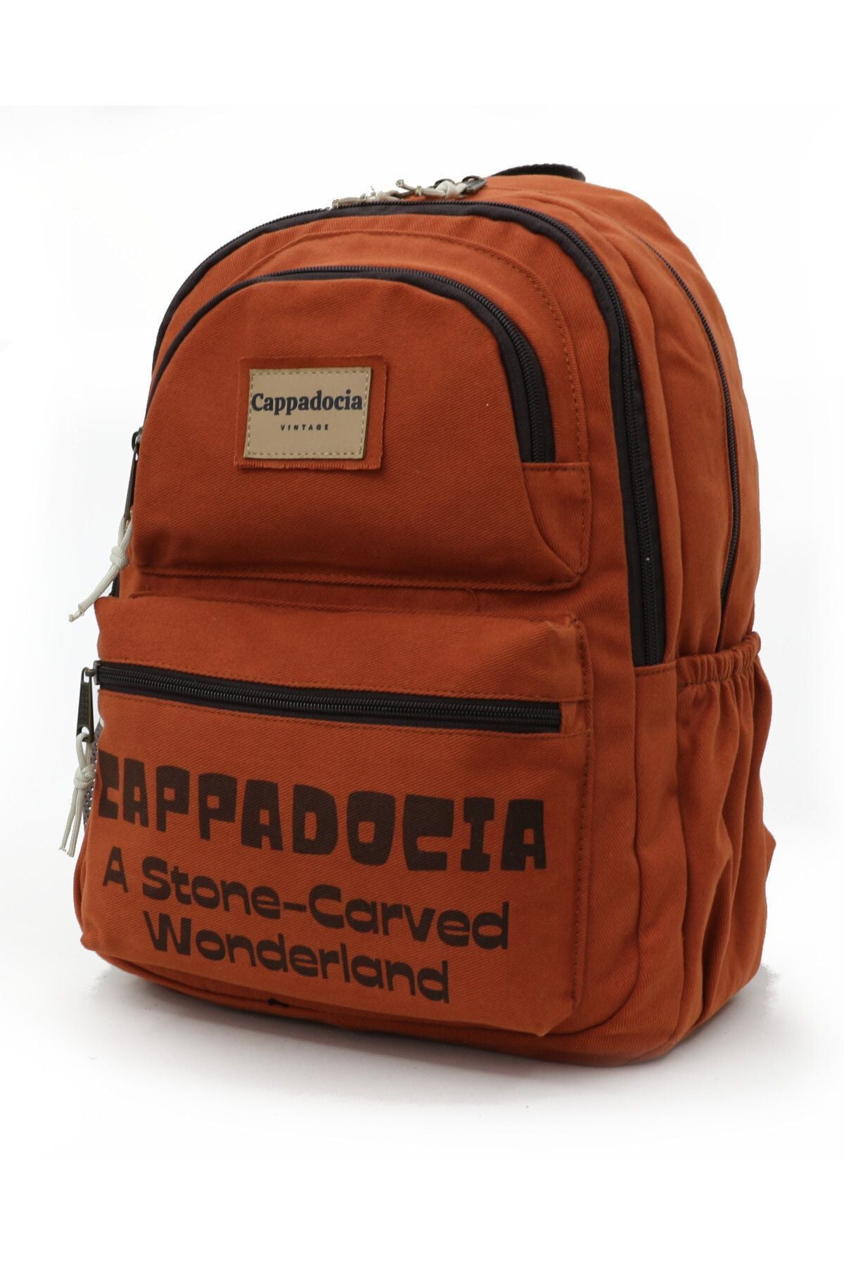 4007 Kiremit Sırt Okul Seyahat Günlük 15.6 Inç Laptop Notebook Çantası