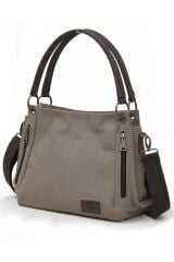 3230 Phaselis Kadın Kanvas Omuz El Günlük Tote Çanta Çok Cepli Çanta