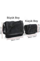 Cargo 7136 Küçük Asker Yeşili Haki Günlük Omuz Çantası Kanvas Okul Tablet Çantası