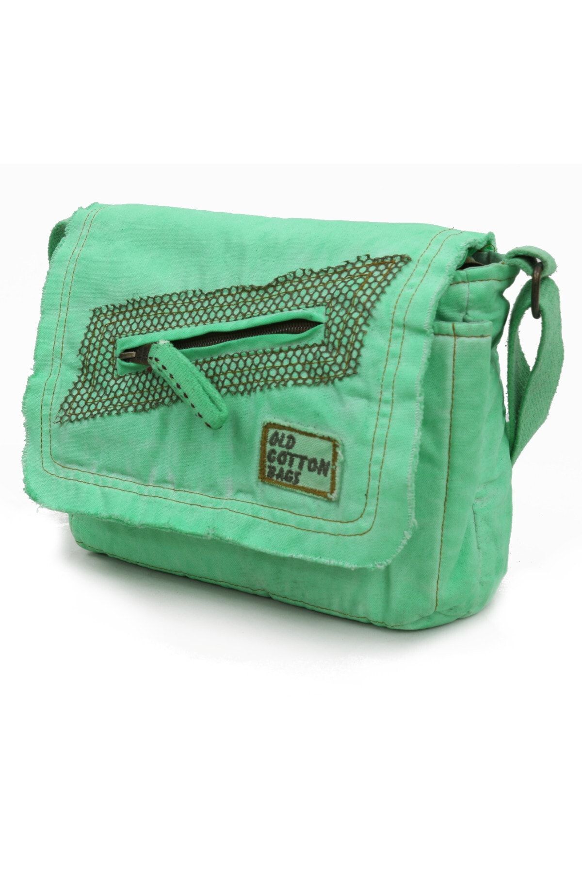 Cargo 7136 Küçük Mint Yeşil Omuz Çantası Kanvas Bag Okul Tablet Çantası