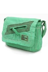 Cargo 7136 Küçük Mint Yeşil Omuz Çantası Kanvas Bag Okul Tablet Çantası