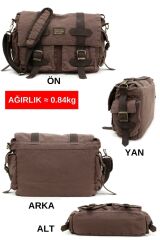 Cargo 7156 Baltimor Salaş Kahverengi Omuz Laptop Postacı Seyahat Okul Çantası