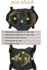 3286 Lonia Kadın Siyah Kanvas Pamuklu Günlük Omuz El Suya Dayanıklı Tote Çantası