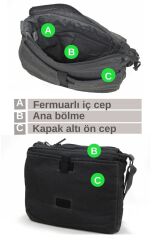 Cargo 7136 Robbie S Bag  Okul - Tablet - Omuz Çantası (siyah)