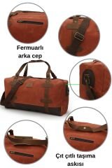 DARK COTTON 7104 Seyahat, Spor Suya Dayanıklı Kanvas Çantası, Hafta Sonu Çantası El Çantası