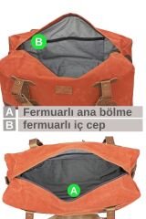 DARK COTTON 7104 Seyahat, Spor Suya Dayanıklı Kanvas Çantası, Hafta Sonu Çantası El Çantası