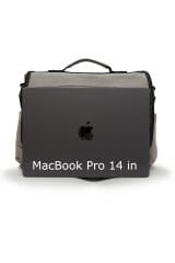 Cappadocia Vintage 4017 Lacivert 14'' Laptop Postacı Okul Çantası Unisex Kilitli Çok Cepli Omuz Askılı Haki - Kahverengi