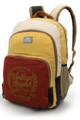 DARK COTTON 5017 Pamuk Okul Laptop MacBook Kamp Seyahat Günlük Kampüs Sırt Çantası