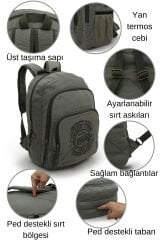 DARK COTTON 5017 Pamuk Okul Laptop MacBook Kamp Seyahat Günlük Kampüs Sırt Çantası Çağla Yeşili