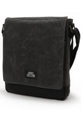 7112 Western Kahverengi Suya Dayanıklı Mumlu Kanvas Postacı Omuz Laptop Okul Çantası