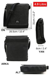 7112 Western Kahverengi Suya Dayanıklı Mumlu Kanvas Postacı Omuz Laptop Okul Çantası